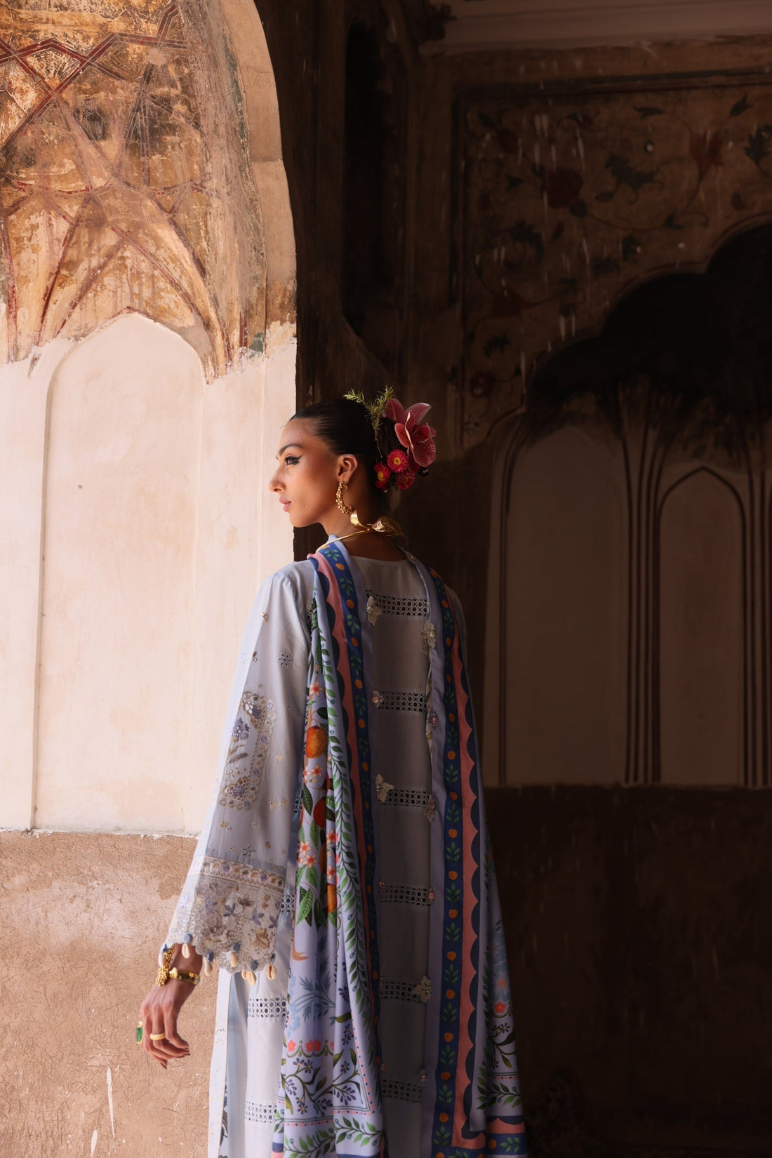 Elan | Luxury Lawn 25 | SERENE (EL25-01 B) - House Of Hania