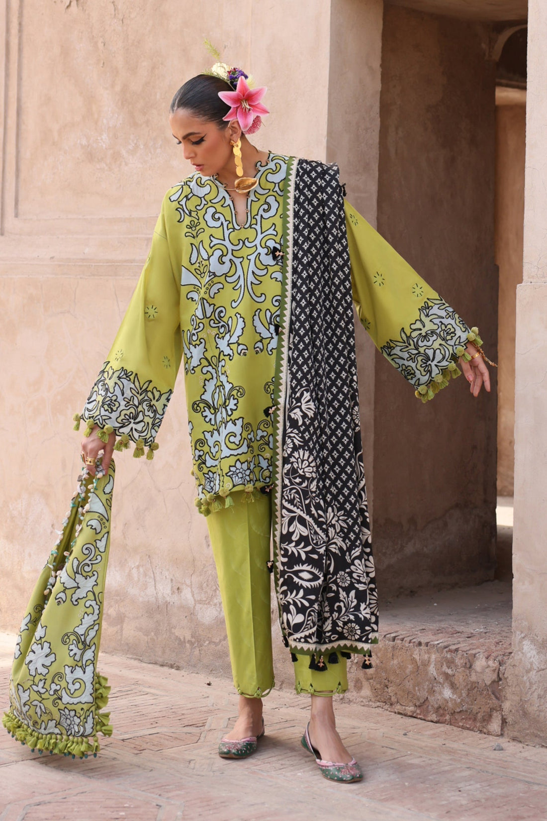 Elan | Luxury Lawn 25 | SOLENE (EL25-03 A) - House Of Hania