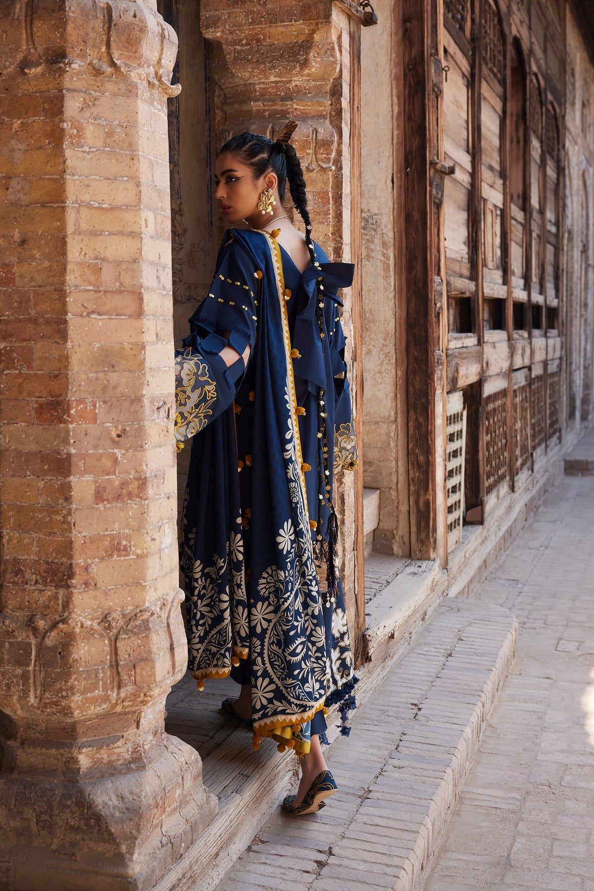 Elan | Luxury Lawn 25 | SOLENE (EL25-03 B) - House Of Hania