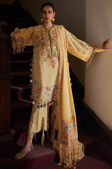 Elan | Luxury Lawn 25 | ZAHARA (EL25-07 A) - House Of Hania