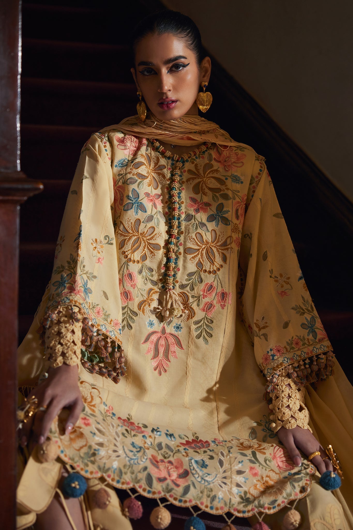 Elan | Luxury Lawn 25 | ZAHARA (EL25-07 A) - House Of Hania