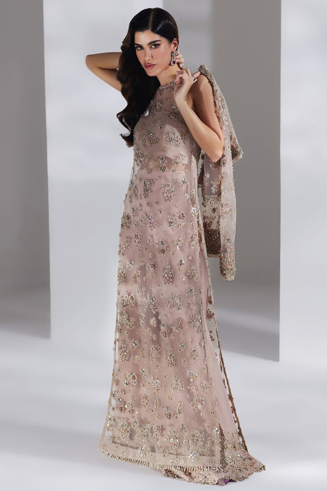 Elan | Luxury Wedding Wears | BRUME ROSÉE (EP-20885) - House Of Hania
