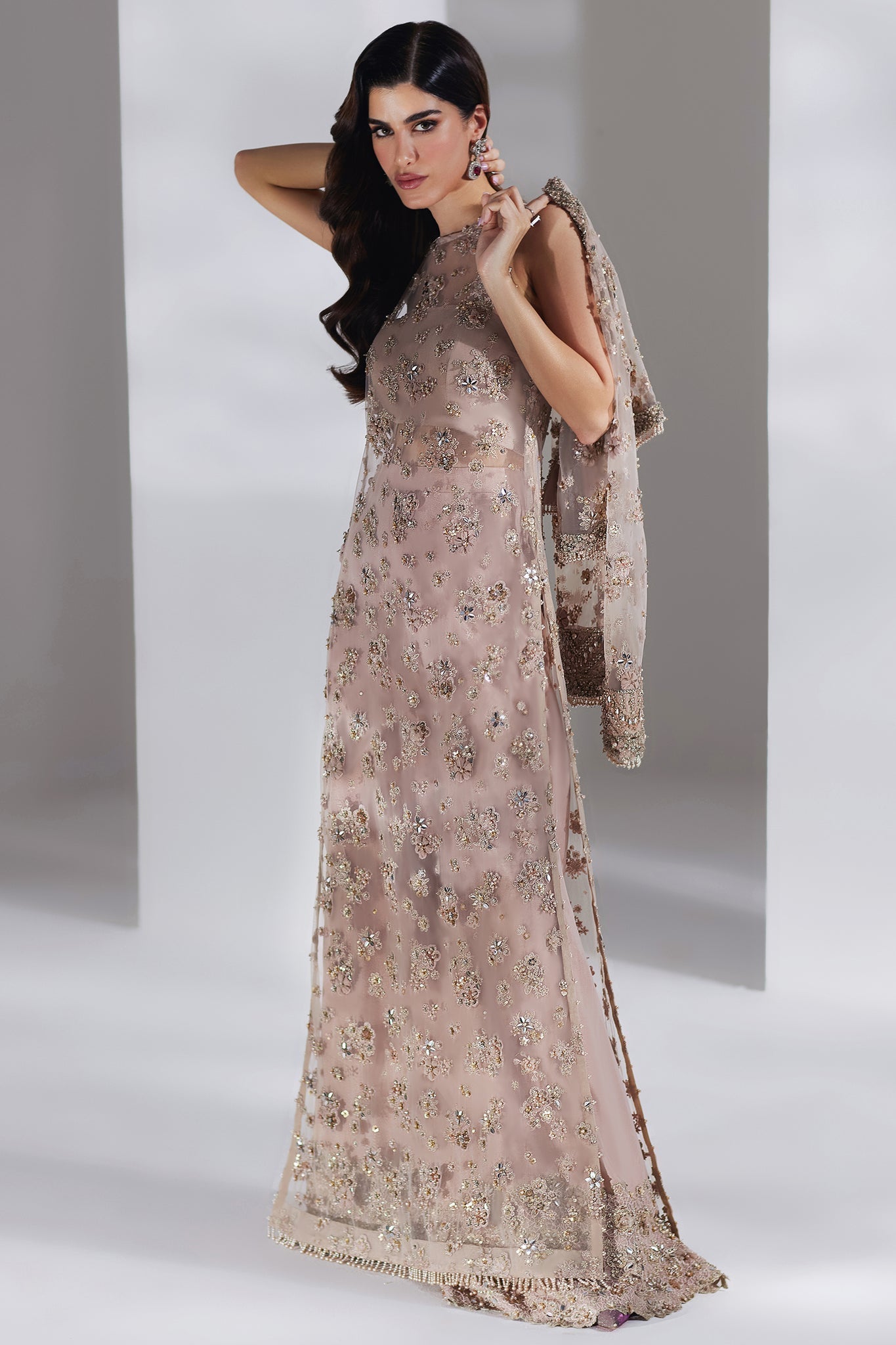 Elan | Luxury Wedding Wears | BRUME ROSÉE (EP-20885) - House Of Hania
