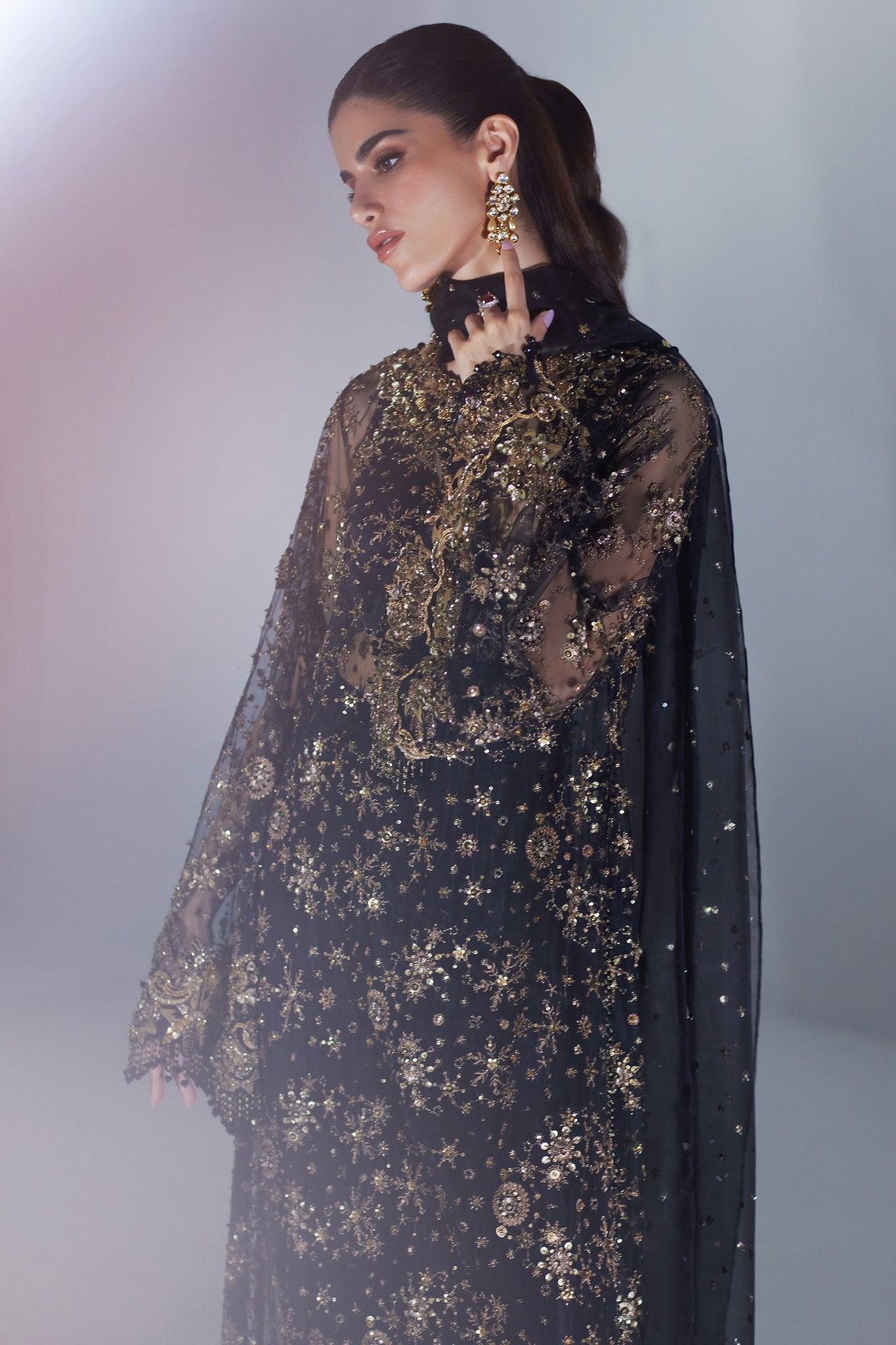 Elan | Luxury Wedding Wears | CASCADE D'ÉTOILES' (EP-21013) - House Of Hania