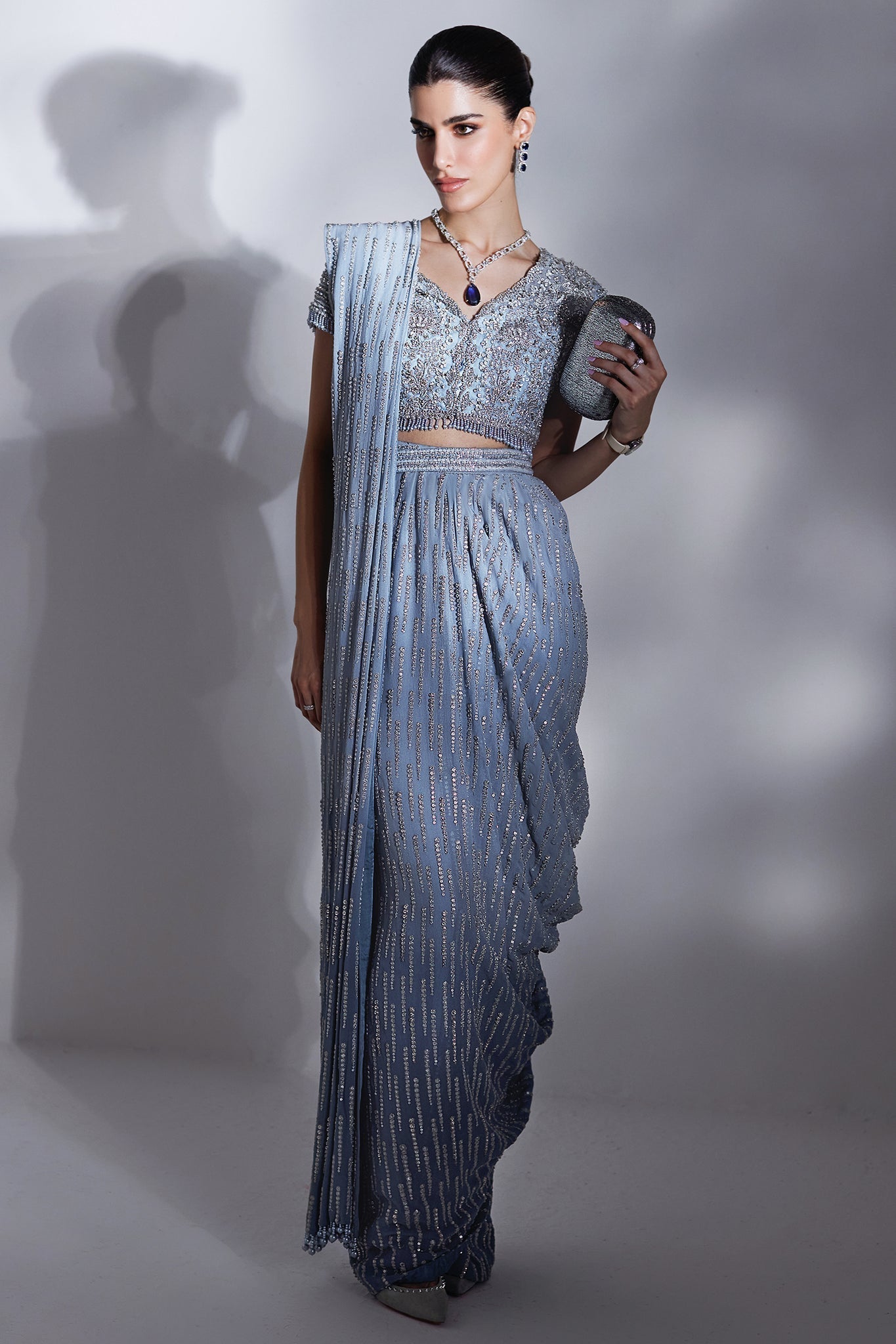 Elan | Luxury Wedding Wears | ÉCLAT GLACÉ (EP-21008) - House Of Hania