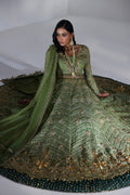 Elan | Luxury Wedding Wears | SCINTILLANT OLIVE (EP-20995) - House Of Hania