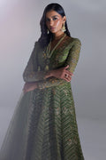 Elan | Luxury Wedding Wears | SCINTILLANT OLIVE (EP-20995) - House Of Hania