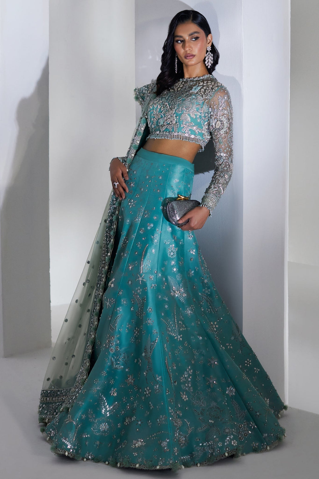 Elan | Luxury Wedding Wears | ÉTINCELLE DE CRISTAL (EP-21007) - House Of Hania