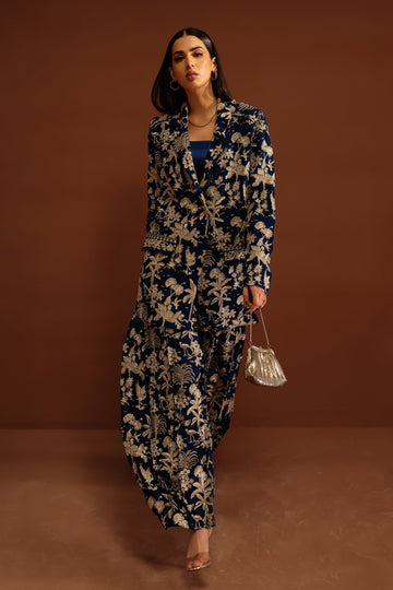 Elan | Tissue De Luxe | AZURE PALAIS (ELF-21418) - House Of Hania