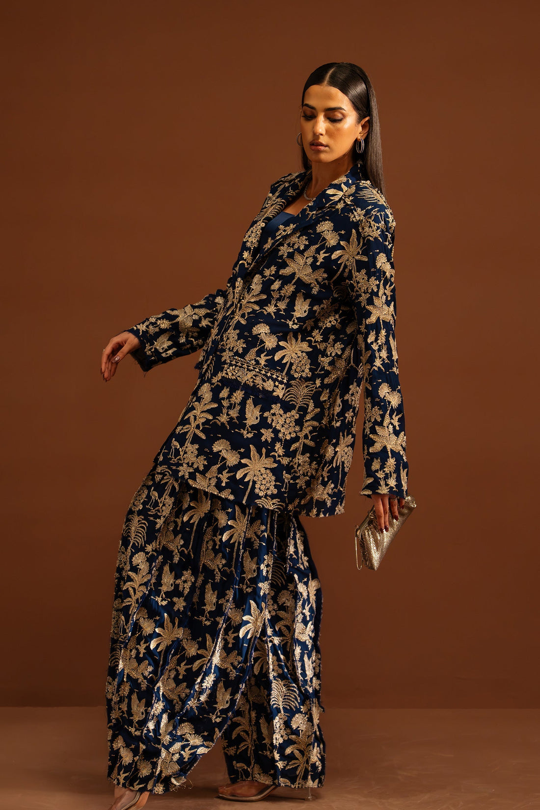 Elan | Tissue De Luxe | AZURE PALAIS (ELF-21418) - House Of Hania