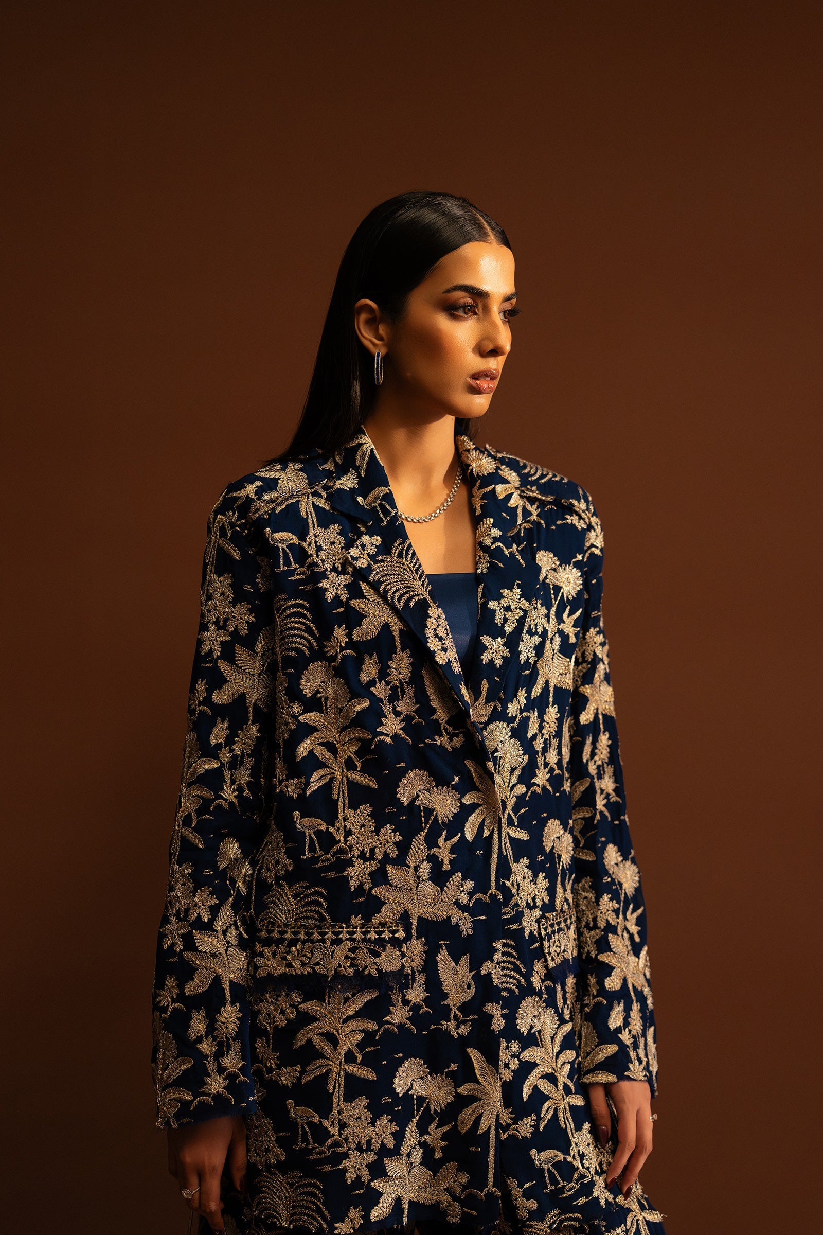 Elan | Tissue De Luxe | AZURE PALAIS (ELF-21418) - House Of Hania