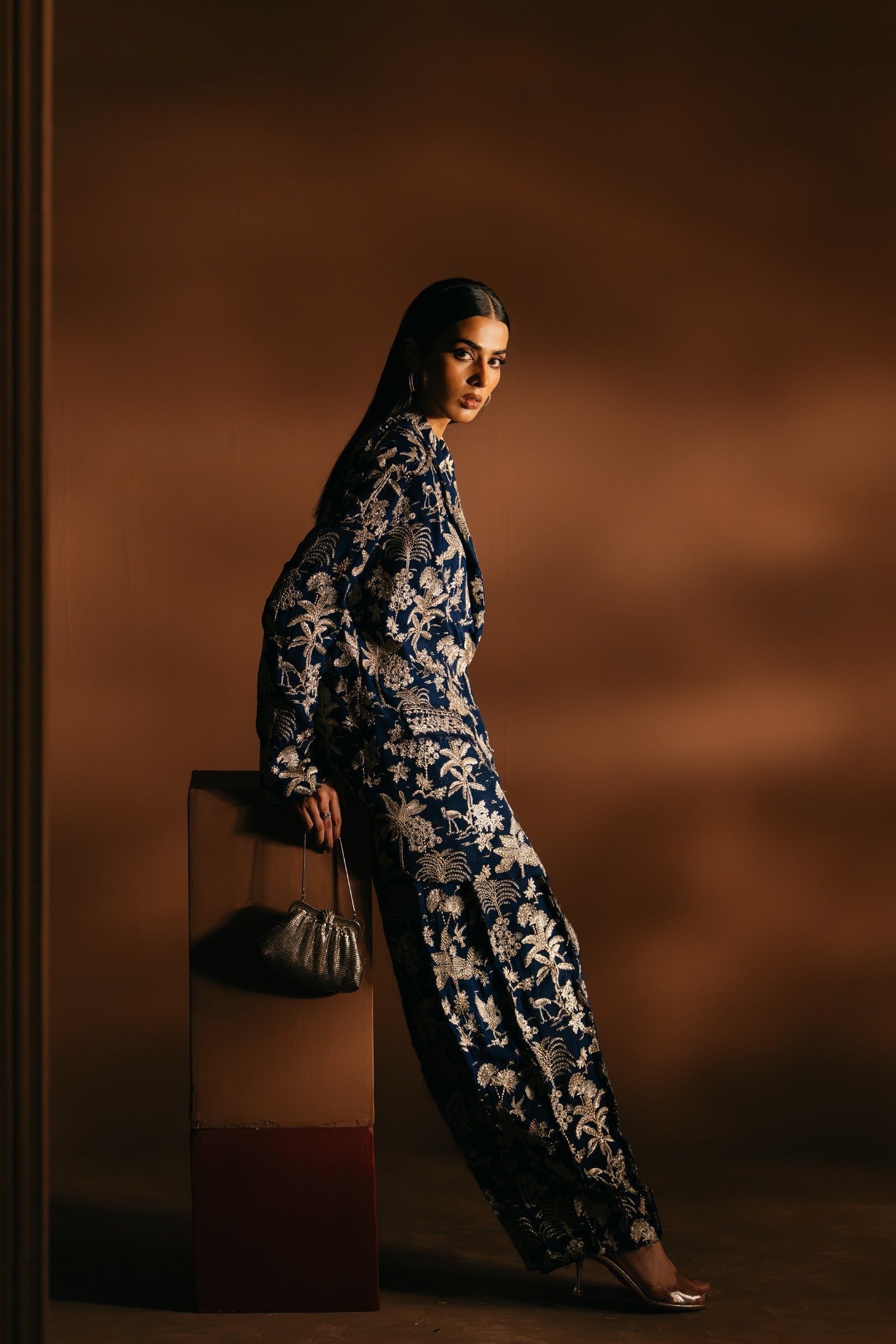 Elan | Tissue De Luxe | AZURE PALAIS (ELF-21418) - House Of Hania