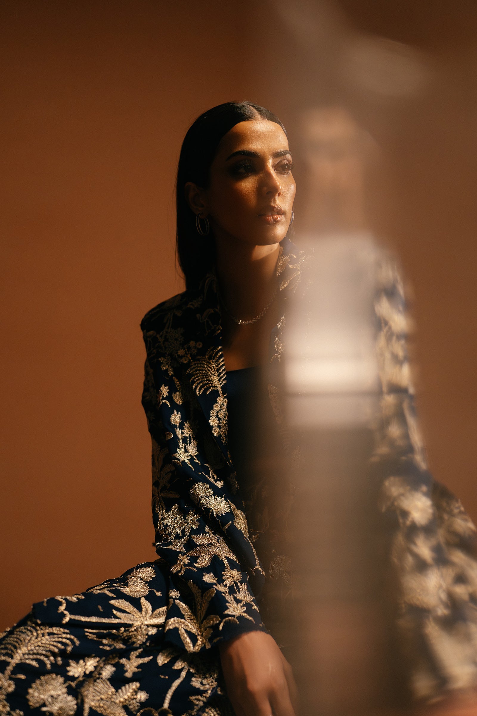 Elan | Tissue De Luxe | AZURE PALAIS (ELF-21418) - House Of Hania