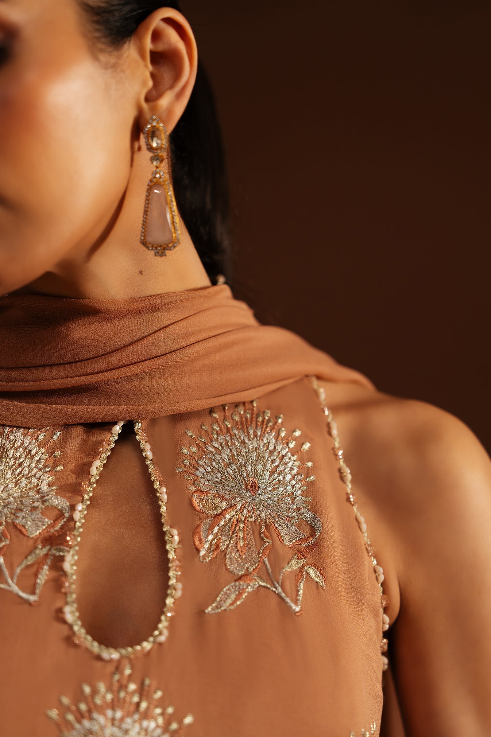 Elan | Tissue De Luxe | LUEUR PECHE (ELF-21414) - House Of Hania