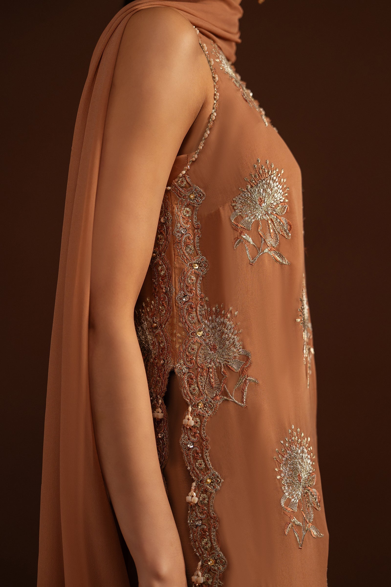 Elan | Tissue De Luxe | LUEUR PECHE (ELF-21414) - House Of Hania
