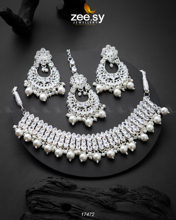 Elisa Silver Necklace - House Of Hania