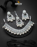 Elisa Silver Necklace - House Of Hania
