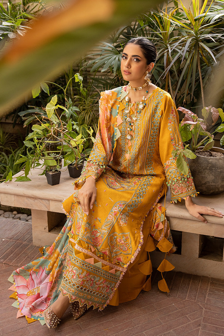Ellena | Luxury Embroidered Collection | D01 - House Of Hania