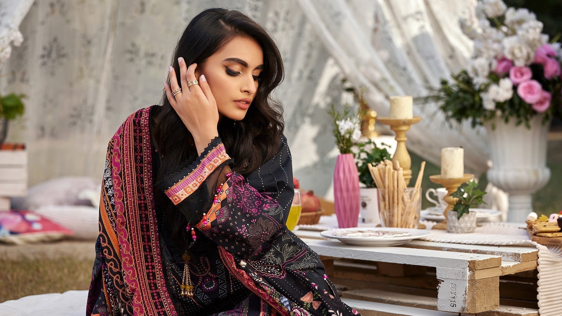 Ellena | Luxury Embroidered Collection | D09 - House Of Hania