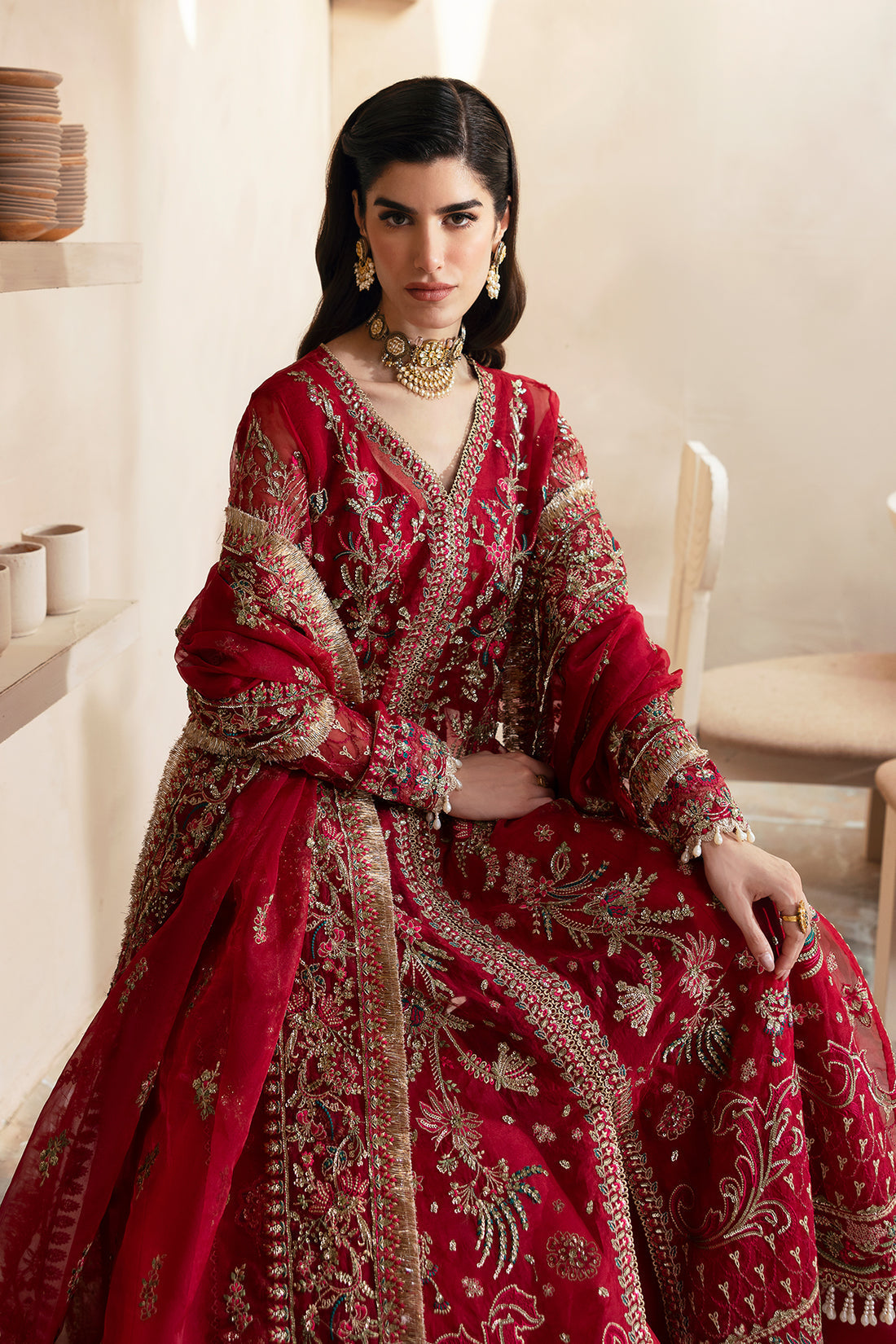 Emaan Adeel | Clay Couture | CARMINE - House Of Hania