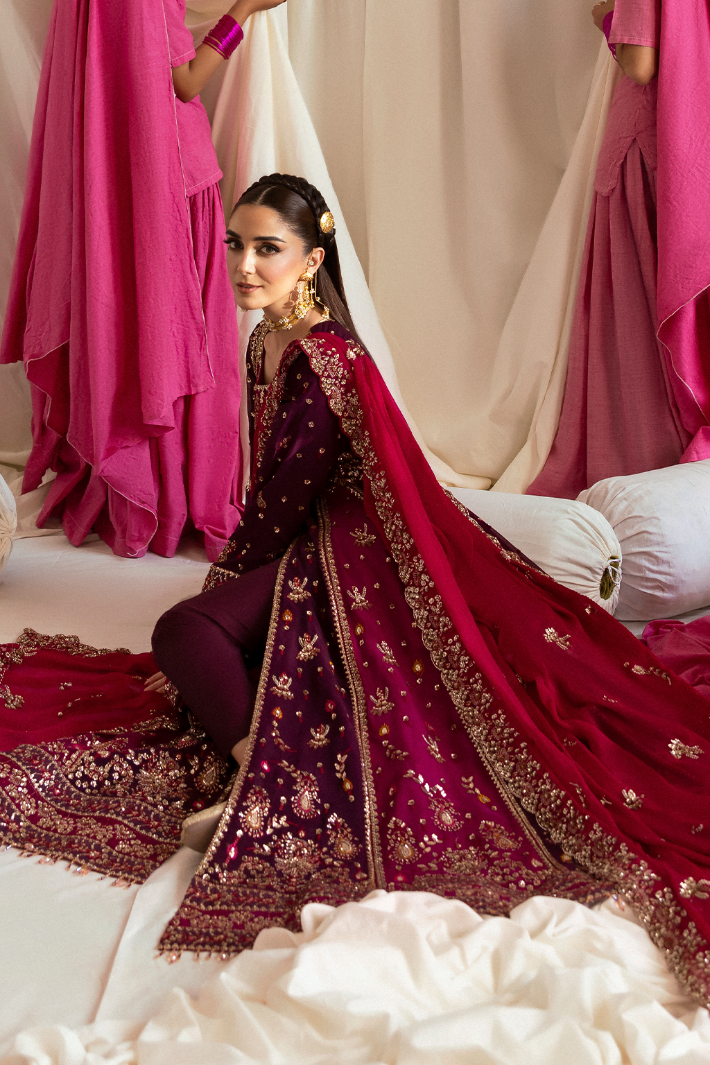Emaan Adeel I The Empress Wedding Formals I AVORIA - House Of Hania