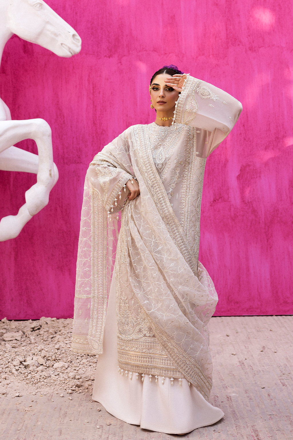 Emaan Adeel I The Empress Wedding Formals I LUMESSE - House Of Hania