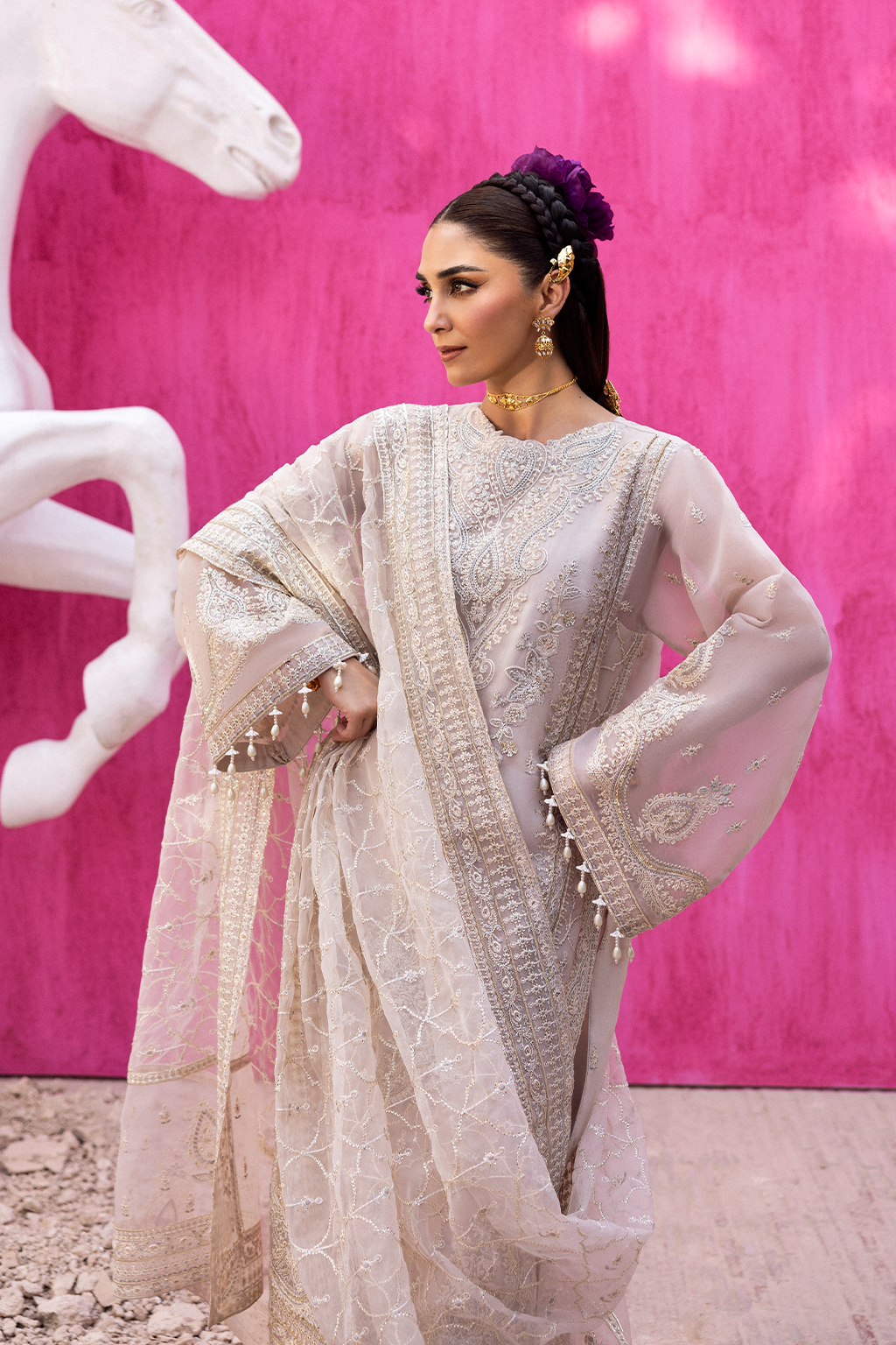 Emaan Adeel I The Empress Wedding Formals I LUMESSE - House Of Hania