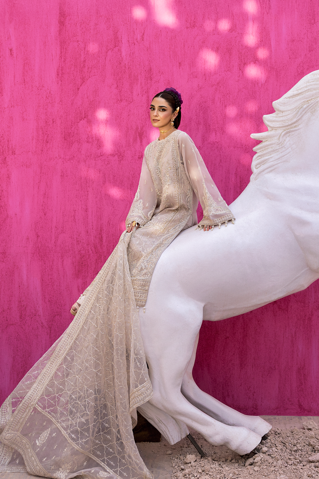 Emaan Adeel I The Empress Wedding Formals I LUMESSE - House Of Hania