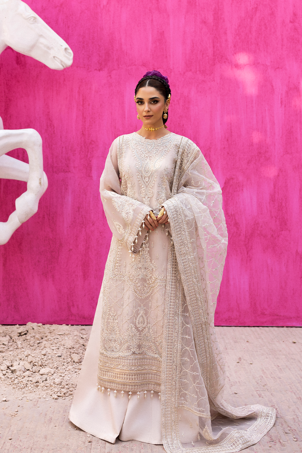 Emaan Adeel I The Empress Wedding Formals I LUMESSE - House Of Hania