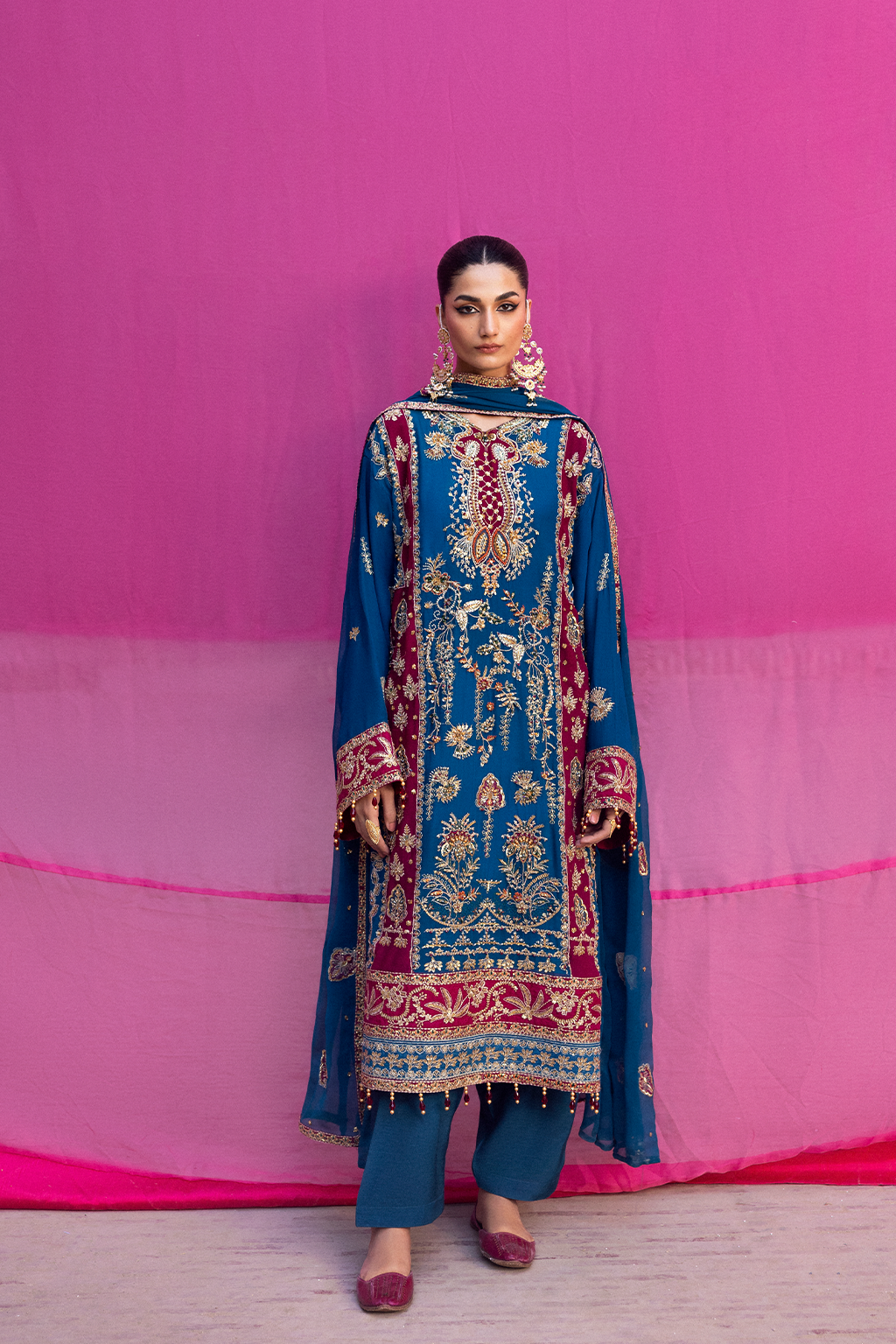 Emaan Adeel I The Empress Wedding Formals I VELANIS - House Of Hania