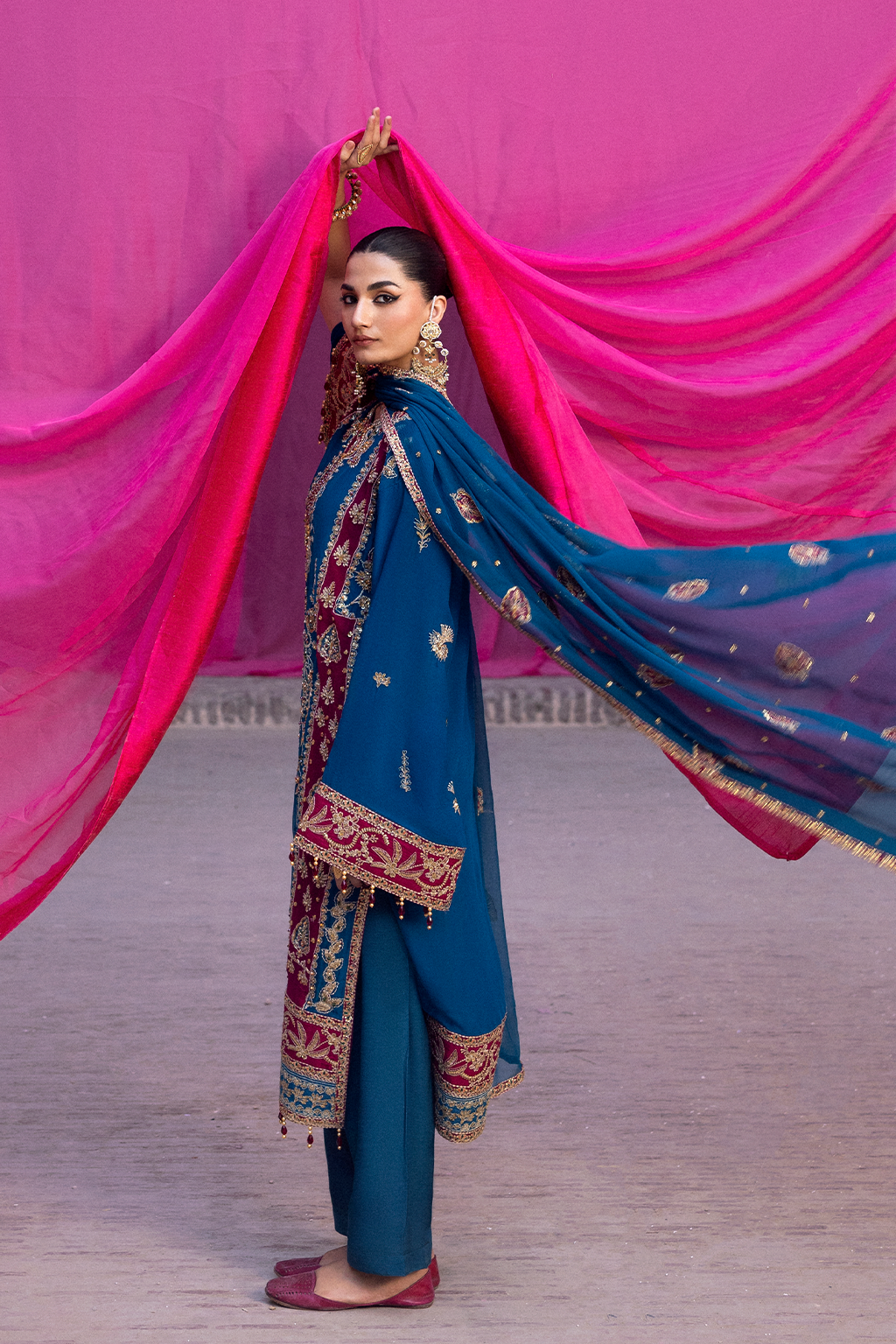 Emaan Adeel I The Empress Wedding Formals I VELANIS - House Of Hania