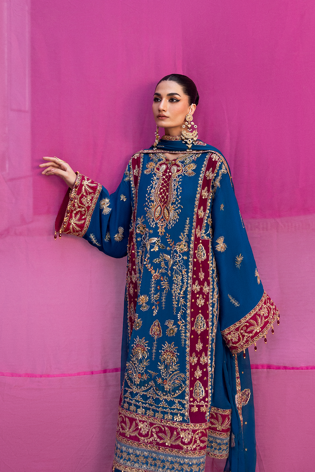 Emaan Adeel I The Empress Wedding Formals I VELANIS - House Of Hania
