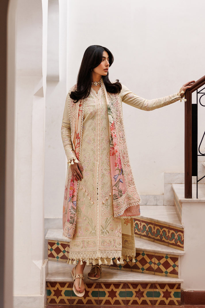 Emaan Adeel | Mirabelle Festive Luxury Lawn | BLOSSOM BLISS - House Of Hania