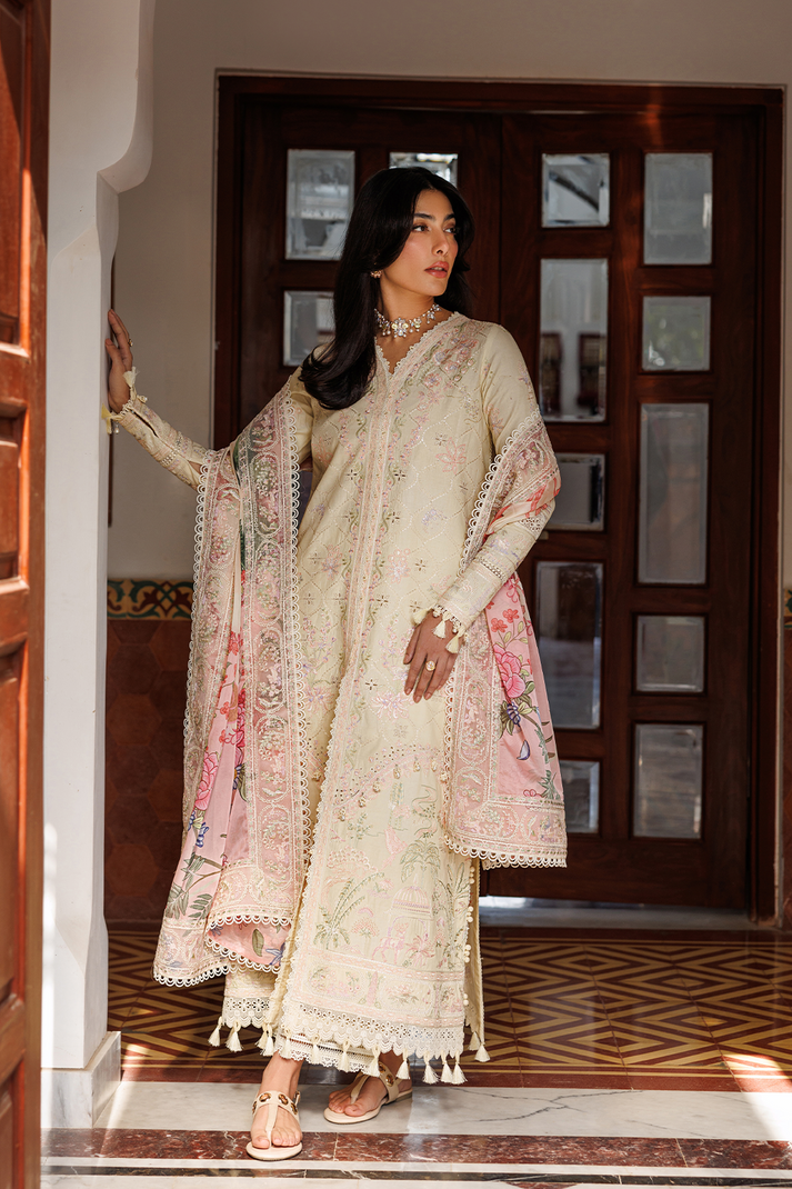 Emaan Adeel | Mirabelle Festive Luxury Lawn | BLOSSOM BLISS - House Of Hania