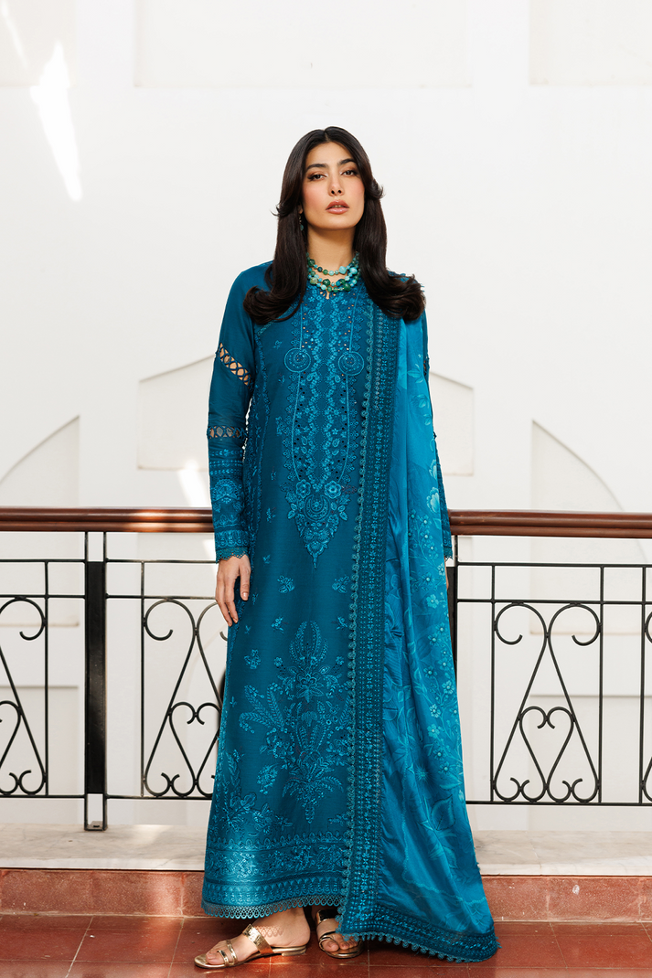 Emaan Adeel | Mirabelle Festive Luxury Lawn | FLORAISON - House Of Hania