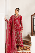 Emaan Adeel | Mirabelle Festive Luxury Lawn | GARDENIA GLOW - House Of Hania