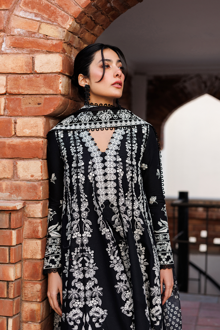 Emaan Adeel | Mirabelle Festive Luxury Lawn | MIDNIGHT BLISS - House Of Hania
