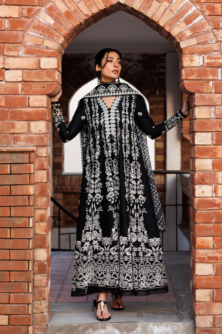 Emaan Adeel | Mirabelle Festive Luxury Lawn | MIDNIGHT BLISS - House Of Hania