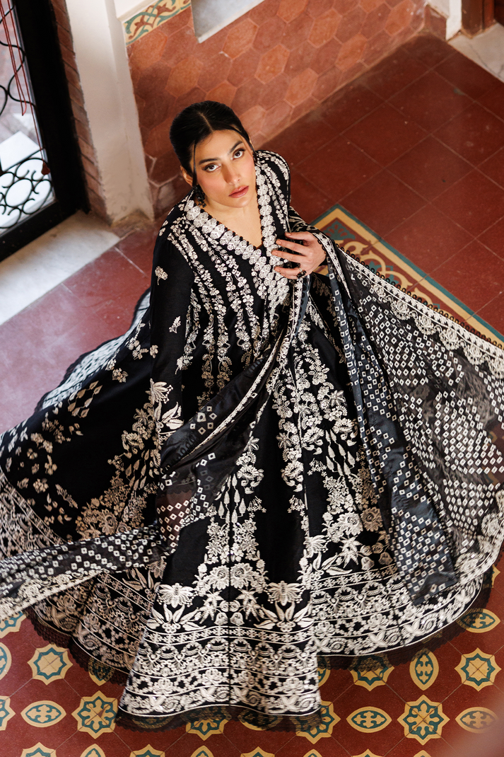 Emaan Adeel | Mirabelle Festive Luxury Lawn | MIDNIGHT BLISS - House Of Hania