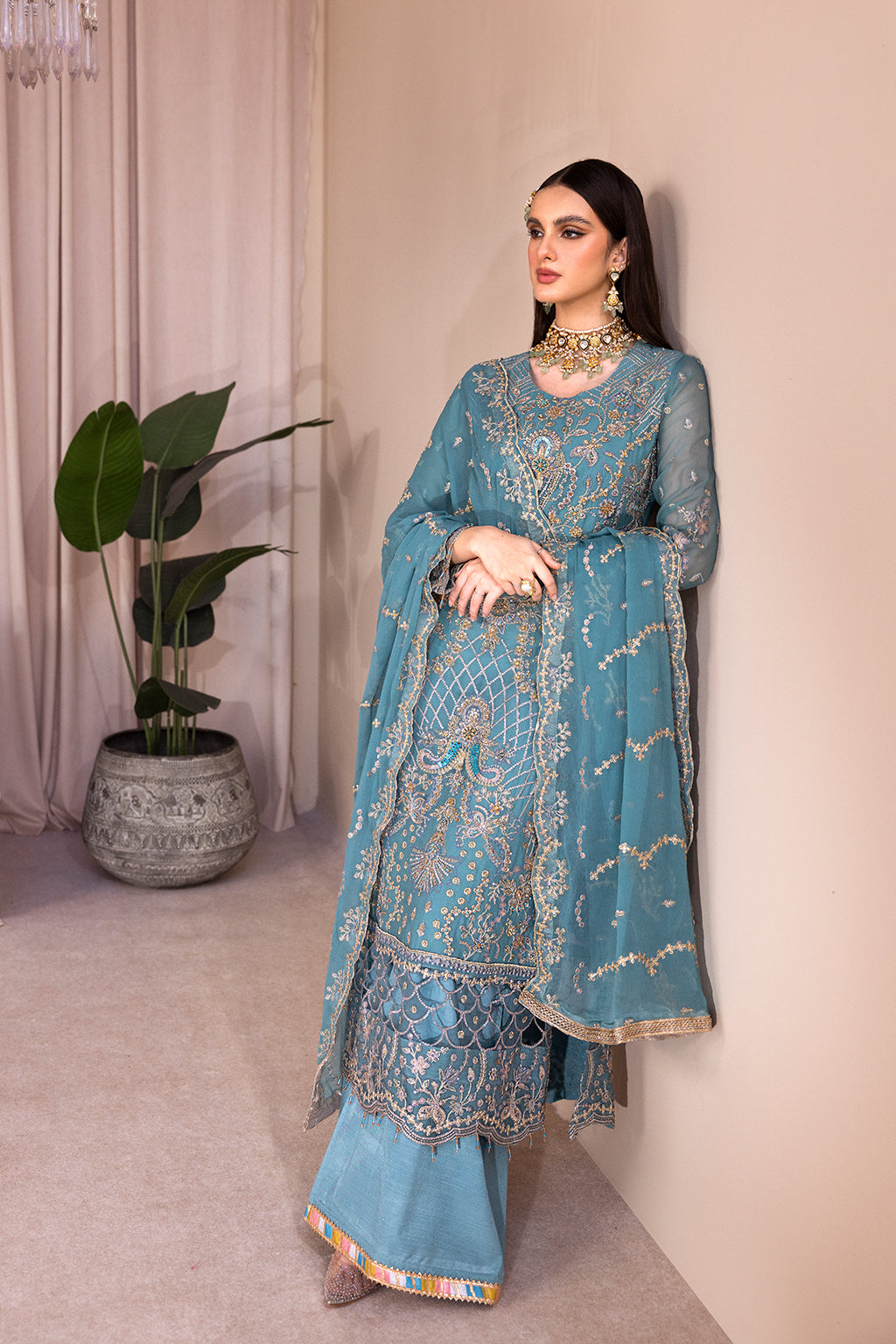 Emaan Adeel Romansiyyah Luxury Formal 3 Piece Suit RM-05 Miyasa - House Of Hania