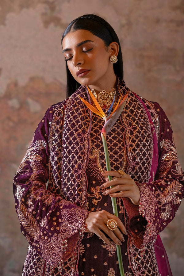 Emaan Adeel | Saanjh Velvet Collection 24 |  Anika - House Of Hania