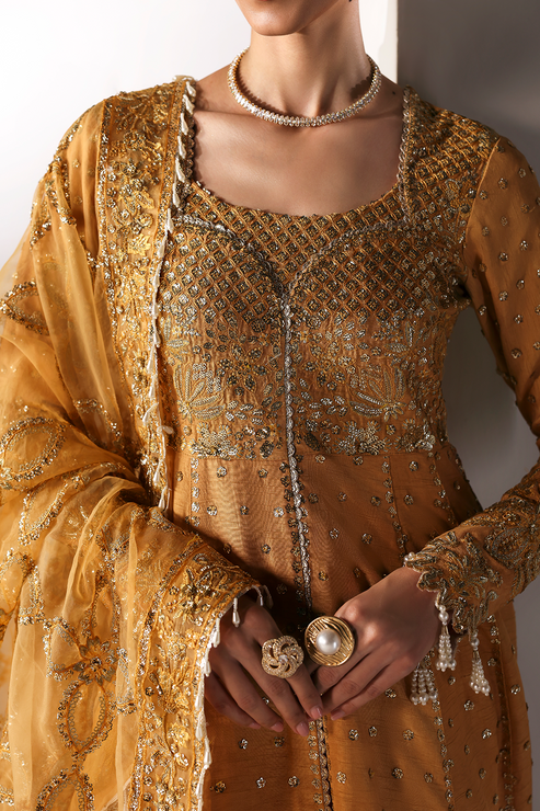 Emaan Adeel | Serein Luxe Silk | GOLDEN HOUR - House Of Hania