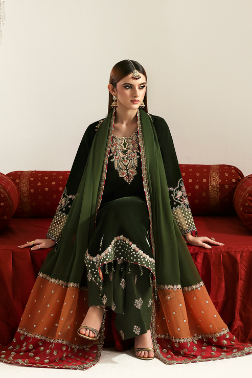 Emaan Adeel | Zarposh Velvet 25 | AARISH - House Of Hania