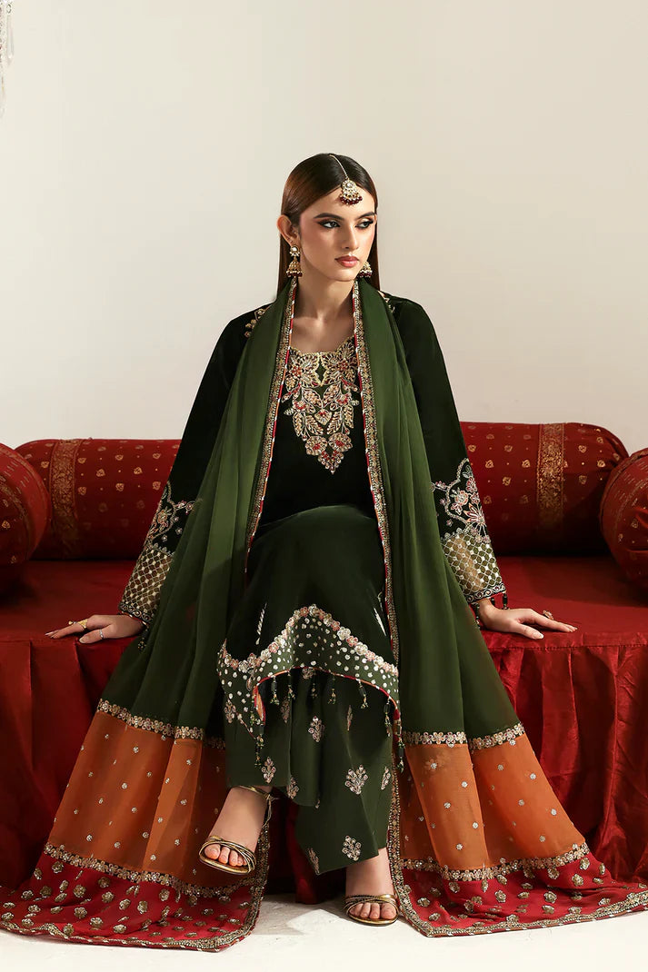 Emaan Adeel | Zarposh Velvet Collection | AARISH - House Of Hania