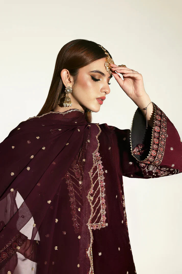 Emaan Adeel | Zarposh Velvet Collection | KANWAL - House Of Hania