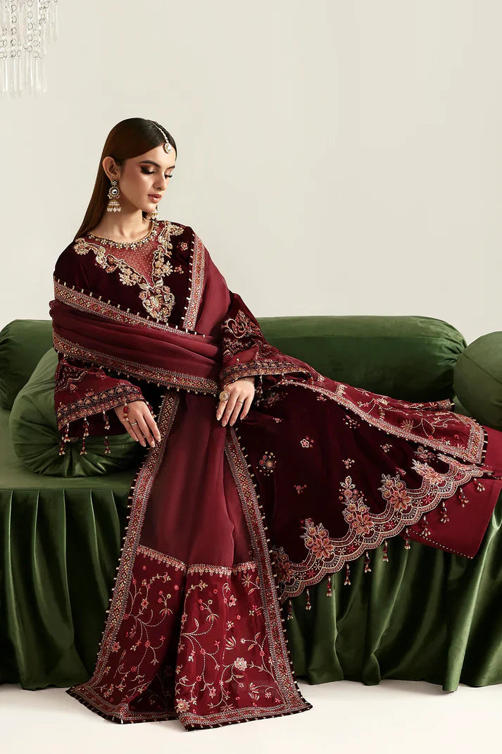 Emaan Adeel | Zarposh Velvet Collection | NADIRA - House Of Hania