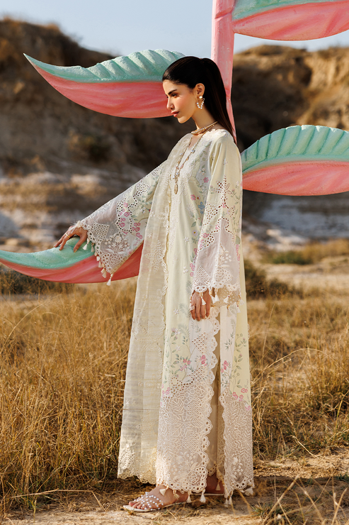 Emaan adeel | Sunlit Groove Luxury Lawn 26 | BLOSSOM BEAT - House Of Hania