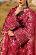 Emaan adeel | Sunlit Groove Luxury Lawn 26 | RADIANT ROSE - House Of Hania
