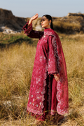 Emaan adeel | Sunlit Groove Luxury Lawn 26 | RADIANT ROSE - House Of Hania
