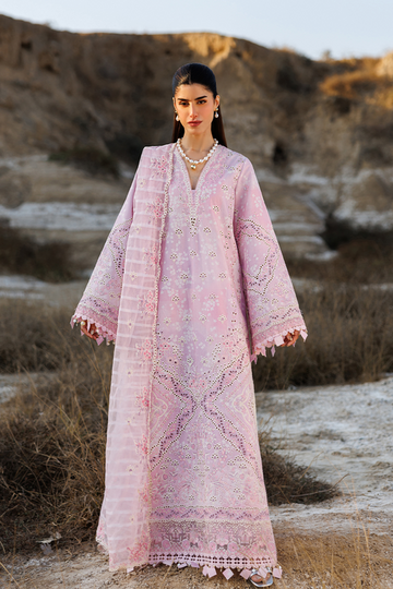 Emaan adeel | Sunlit Groove Luxury Lawn 26 | SUMMER SORBET - House Of Hania